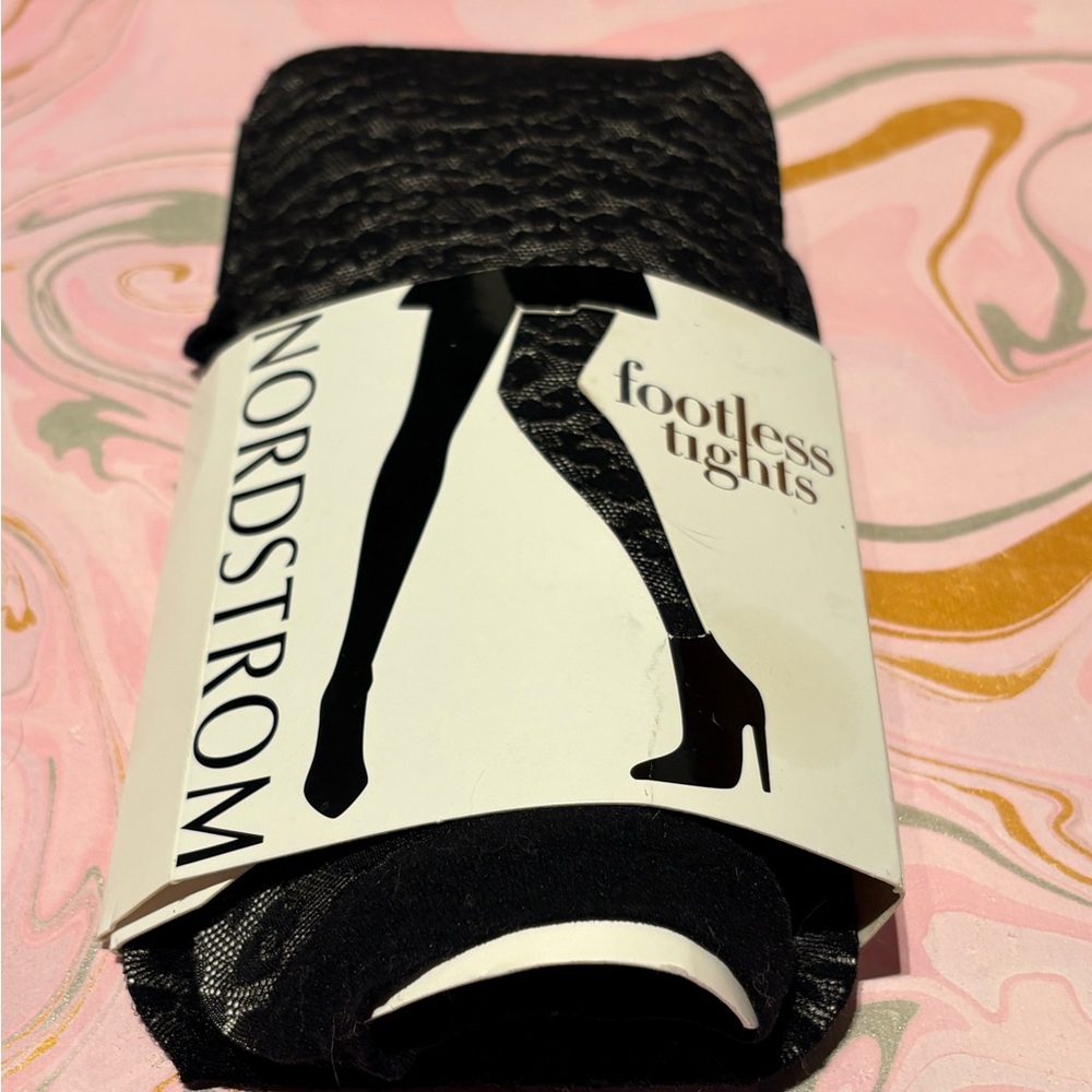 Nordstrom Footless Cheetah Print Tights NWT